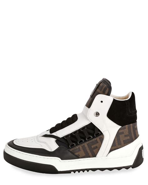 fendi men's sneakers|saks fendi high top sneakers.